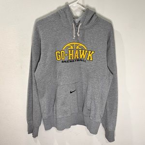 Vintage Nike Iowa Hawkeyes Basketball Center Swoosh Hoodie Sweatshirt Mens M